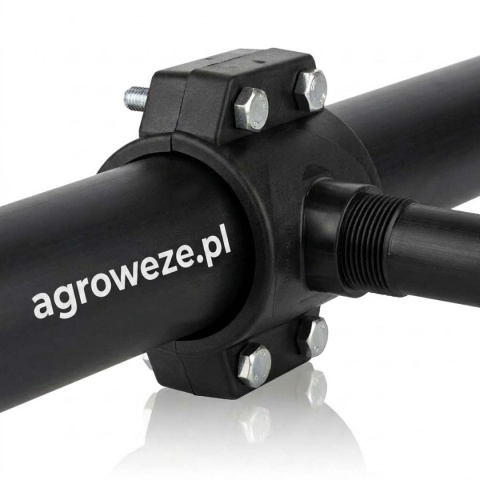 Opaska siodłowa obejma na rurę PE 90x3/4 GW PN10