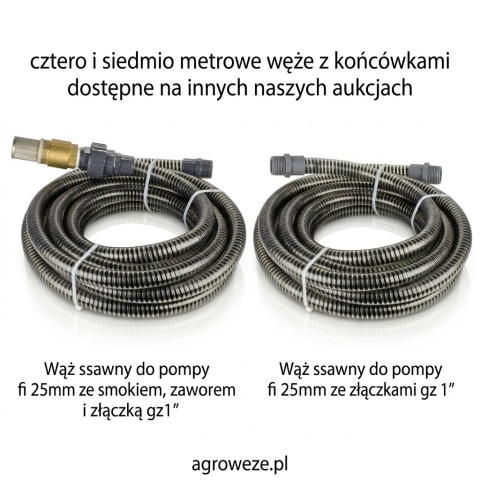Smok do węża 1" z pływakiem i zaworem zwrotnym