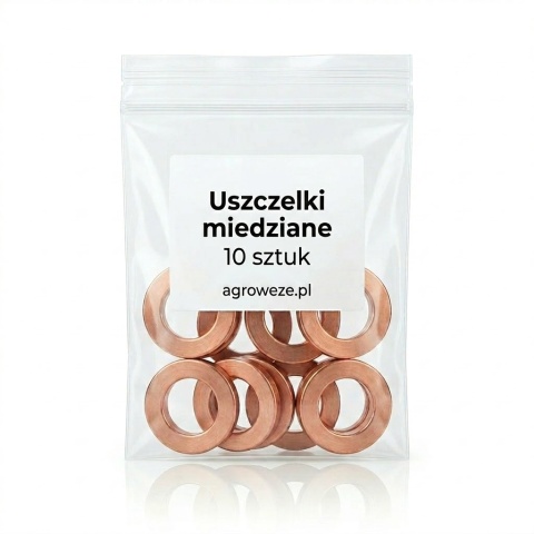 10szt uszczelki - podkładki miedziane 18x26x1mm