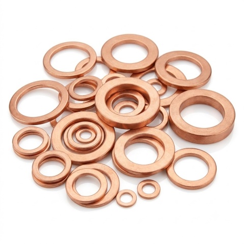 10szt uszczelki - podkładki miedziane 6x10x1mm