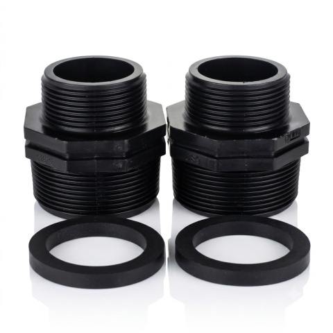Zestaw adapterów pompy basenowej z uszczelkami 2"x1 1/2" PP