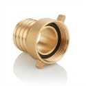 Końcówka basenowa mosiężna, wąż-pompa 38mm z nakrętką 1.1/2"GW