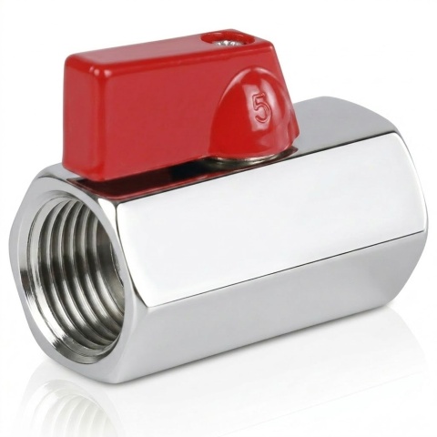 Zawór kulowy mini 1/4" GW/gw 10bar typ125