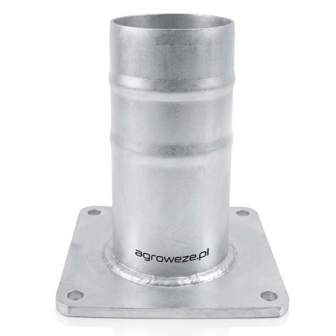 Złącze z kołnierzem 6" kwadr, króciec węża 152, rozstaw otw. 150x150mm