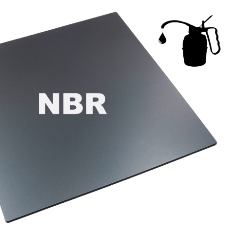 Pas gumy OLEJOODPORNEJ NBR 5mm, 25x120cm (0,25mb) niewzmocniony