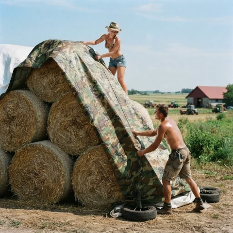 Plandeka maskująca moro  płachta 10x12m 90g/m2
