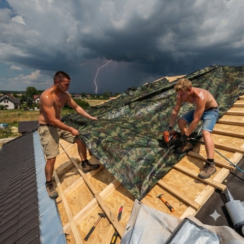 Plandeka maskująca moro  płachta 3x7m 90g/m2