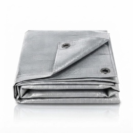 Plandeka srebrna super mocna 6x10m 160g/m2