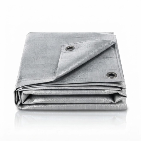 Plandeka srebrna super mocna 8x12m 160g/m2