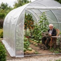 Plandeka zbrojona Leno Transparent 4x4m 100g/m2