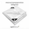 Plandeka zbrojona Leno Transparent 5x5m 100g/m2