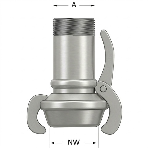 Wtyk Bauer 50/2” z gwintem zewnętrznym