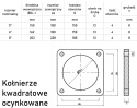 Flansza, kołnierz luźny 6", kwadratowy, ocynk