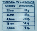 Taśma kablowa trytytka niebieska 300/3,6 100szt