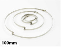 Opaska ślimakowa z mostkiem 100mm