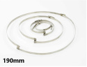 Opaska ślimakowa z mostkiem 190mm Opaska ślimakowa z mostkiem 190mm