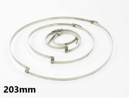 Opaska ślimakowa z mostkiem 203mm