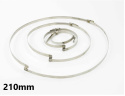 Opaska ślimakowa z mostkiem 210mm