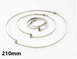 Opaska ślimakowa z mostkiem 210mm
