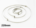 Opaska ślimakowa z mostkiem 220mm