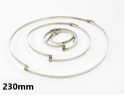 Opaska ślimakowa z mostkiem 230mm