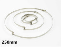 Opaska ślimakowa z mostkiem 250mm