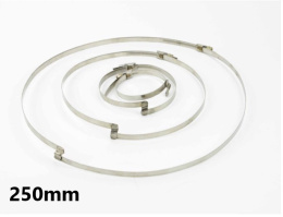 Opaska ślimakowa z mostkiem 250mm