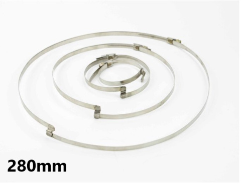 Opaska ślimakowa z mostkiem 280mm