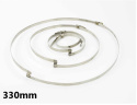 Opaska ślimakowa z mostkiem 330mm