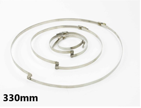 Opaska ślimakowa z mostkiem 330mm Opaska ślimakowa z mostkiem 330mm