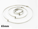 Opaska ślimakowa z mostkiem 65mm