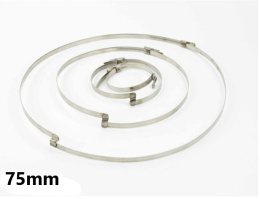 Opaska ślimakowa z mostkiem 75mm