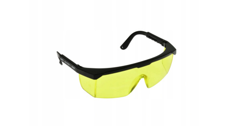 Okulary ochronne robocze BHP żółte Okulary ochronne robocze BHP żółte