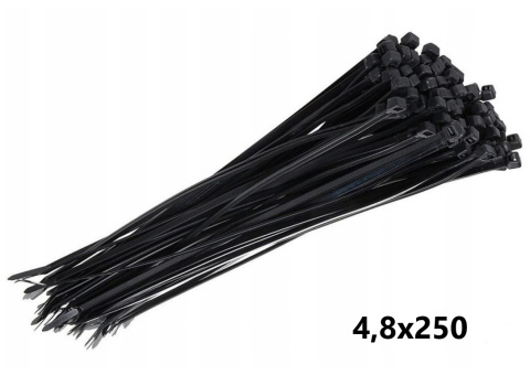 Taśma kablowa 4,8x250 CZARNA Taśma kablowa 4,8x250 CZARNA