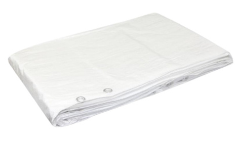 Plandeka biała wzmocniona 6x8m 90g/m2 Plandeka biała wzmocniona 6x8m 90g/m2