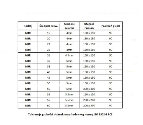 Kolano guma ukł chł NBR 90st fi60 200x200 Kolano guma ukł chł NBR 90st fi60 200x200