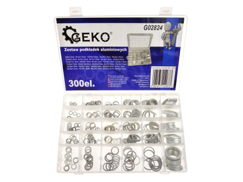 Zestaw podkładek aluminiowych 300el