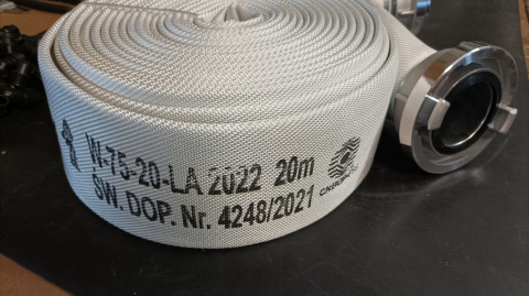 Wąż strażacki 3" 20mb okuty 20bar! Wąż strażacki 3" 20mb okuty 20bar!