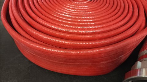 Wąż strażacki 2" 20mb okuty 15bar red Double PVC Wąż strażacki 2" 20mb okuty 15bar red Double PVC