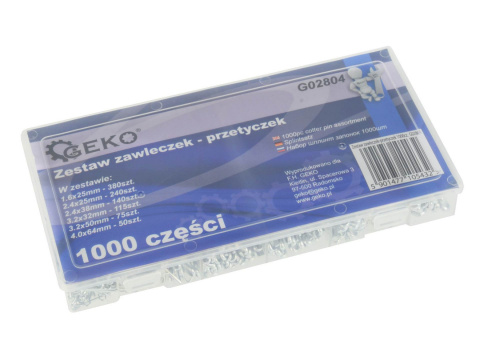Zestaw zawleczek-przetyczek 1000szt Zestaw zawleczek-przetyczek 1000szt