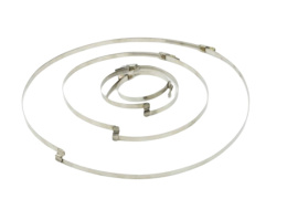 Opaska ślimakowa z mostkiem 45mm