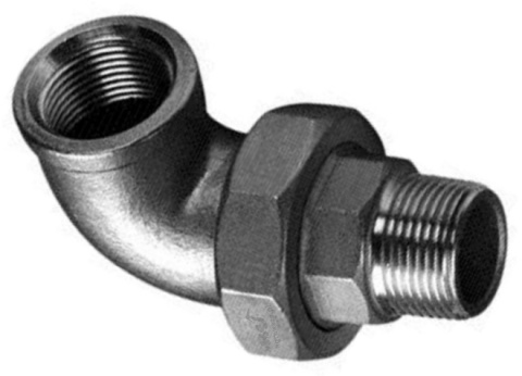 Śrubunek żeliwny kątowy 90° czarny GW//GZ 5/4" Śrubunek żeliwny kątowy 90° czarny GW//GZ 5/4"