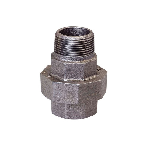 Śrubunek żeliwny prosty płaski czarny GW/GZ 2" Śrubunek żeliwny prosty płaski czarny GW/GZ 2"