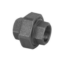 Śrubunek żeliwny prosty płaski czarny GW 3/8"