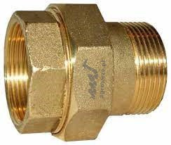Śrubunek prosty płaski mosiądz GW/GZ 3/8" Śrubunek prosty płaski mosiądz GW/GZ 3/8"