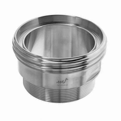 Męskie złącze higieniczne DN65 z gwintem 2 1/2" (GZ) Męskie złącze higieniczne DN65 z gwintem 2 1/2" (GZ)