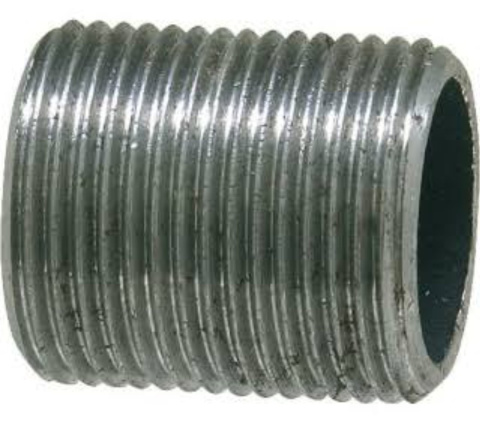 Nypel żeliwny prosty pełny ocynk GZ 6/4" Nypel żeliwny prosty pełny ocynk GZ 6/4"