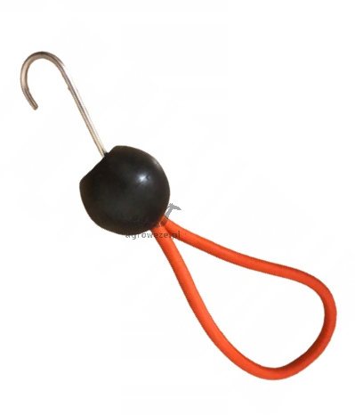 Gumka mocująca plandeka namiot z haczykiem 10cm Gumka mocująca plandeka namiot z haczykiem 10cm