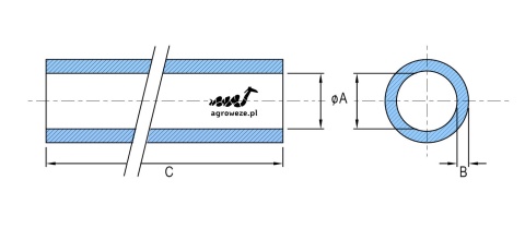 Przewód silikonowy 30x1000 18,5bar 4,5mm 3wzm Przewód silikonowy 30x1000 18,5bar 4,5mm 3wzm