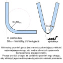 Przewód silikonowy elastyczny 76x1000mm 7,7bar 6mm